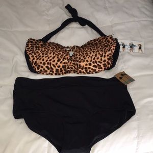 Animal Print Plus Size Bikini